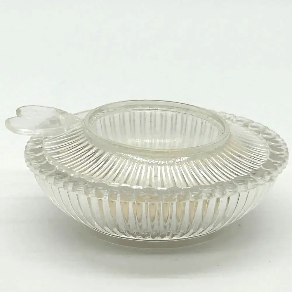 Vintage Clear Lucite MCM‎ Baby Ring Presentation Box
